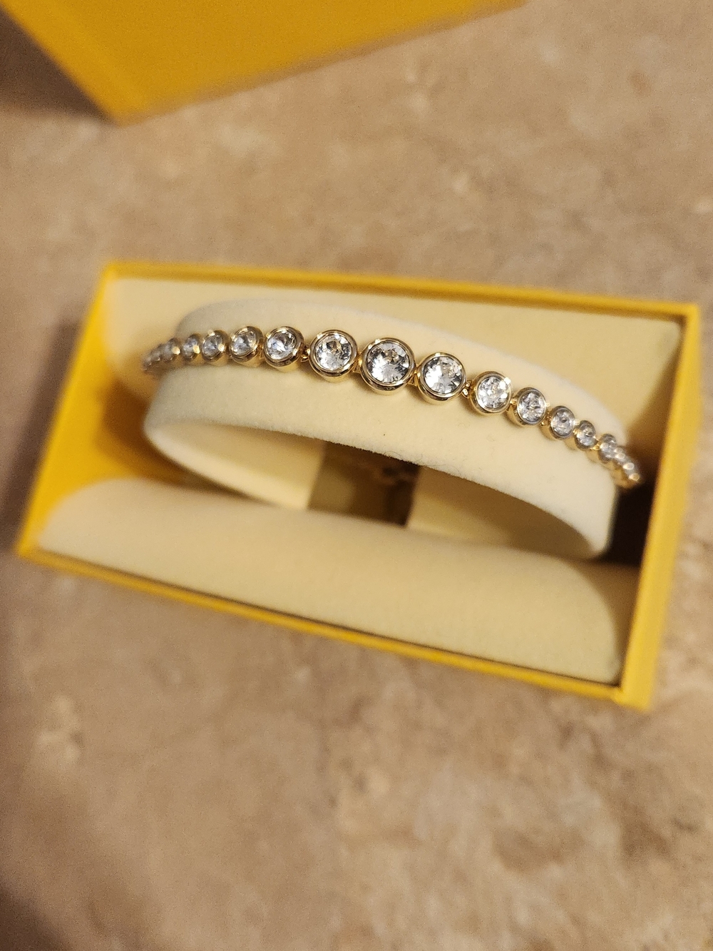 Swarovski Imber Bracelet – Brand New, Never Worn – 18K Gold Finish